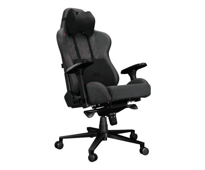 Fotel gamingowy Yumisu 2050 (Ciemnoszaro-Różowy) Tkanina Y-2050-DP-M